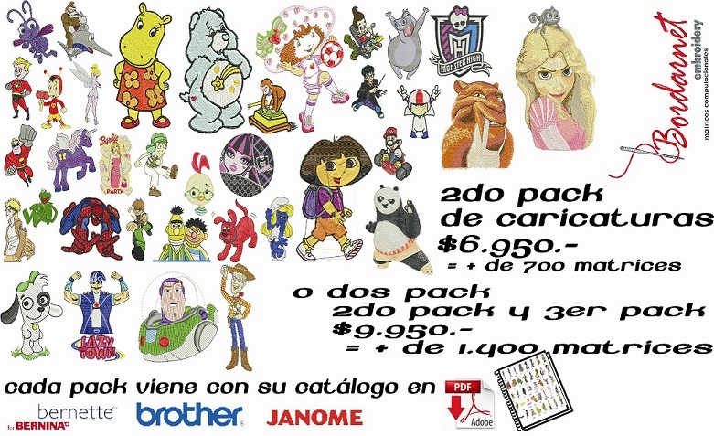 Matrices de bordados en Chile
