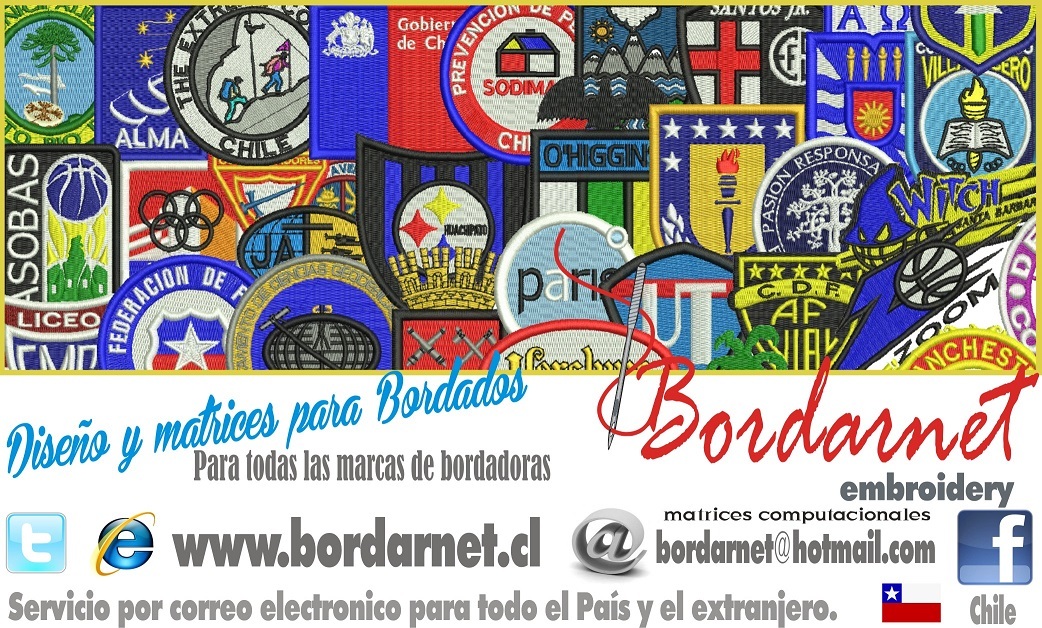 Matrices de bordados en Chile - Bordarnet