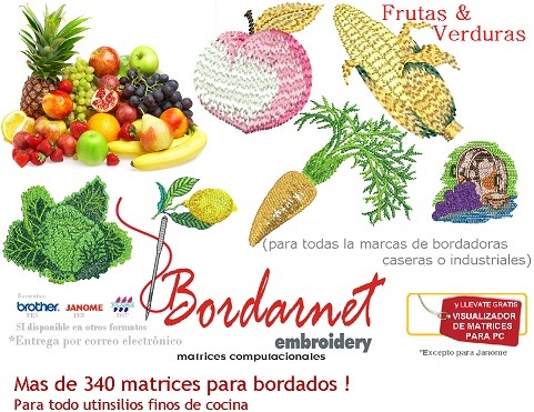 Matrices para bordados - Cocina