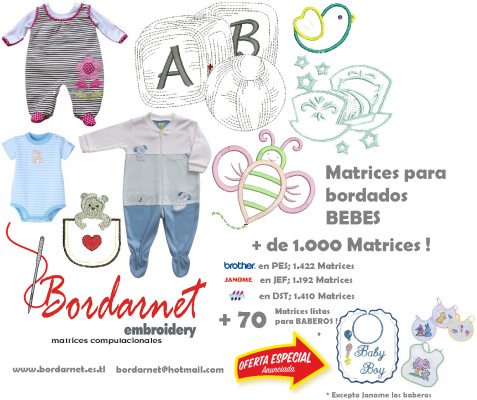 Matrices para bordados - bebes