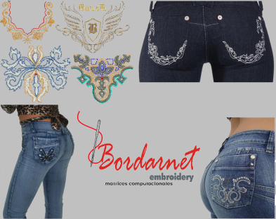 Matrices para bordados - Jeans